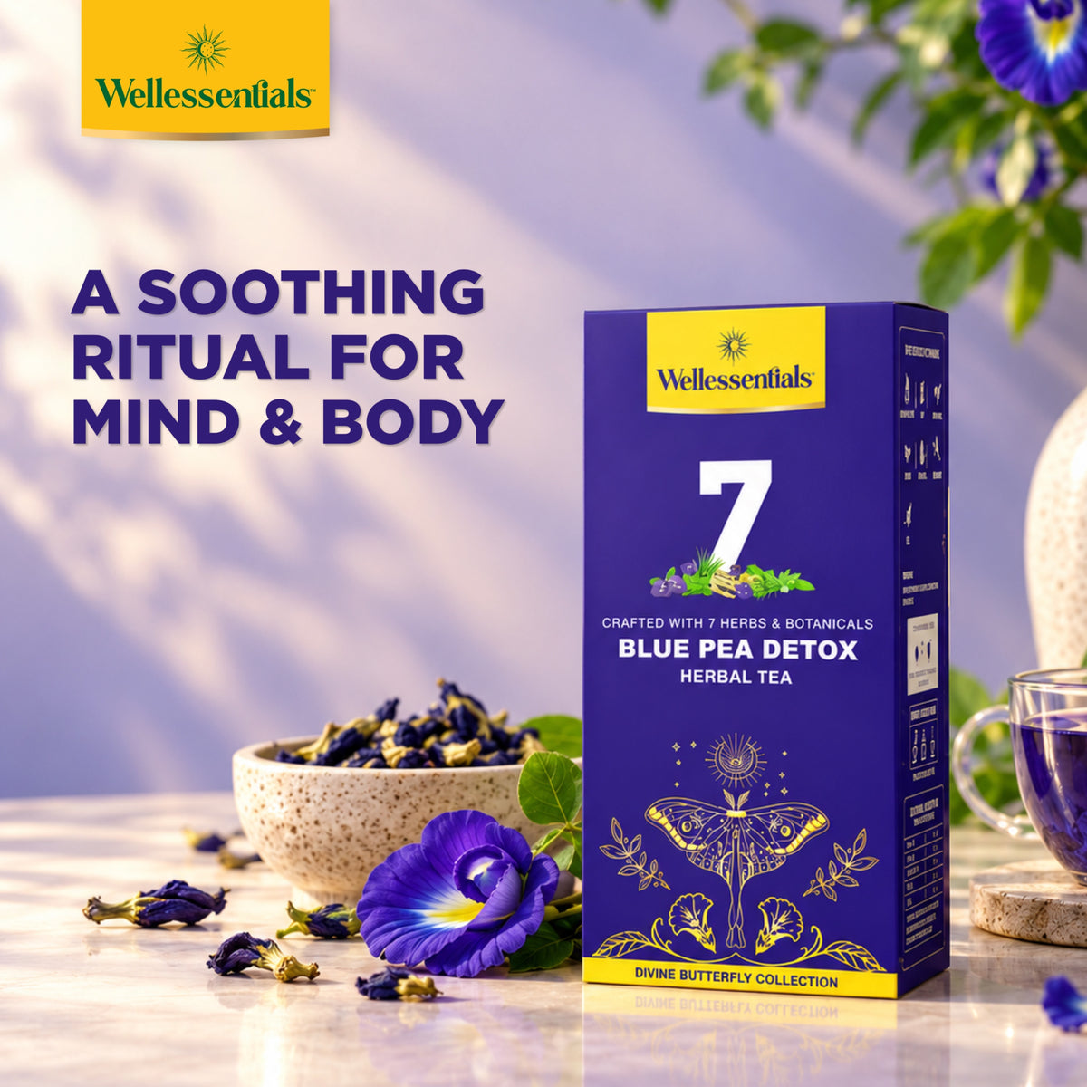 Blue Pea Detox Herbal Infusion