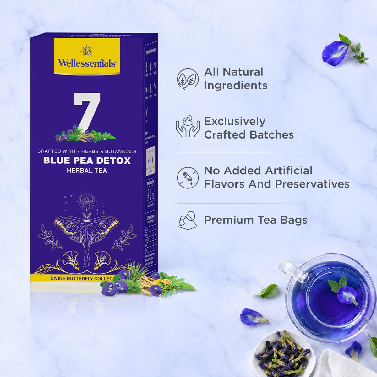 Blue Pea Detox Herbal Infusion